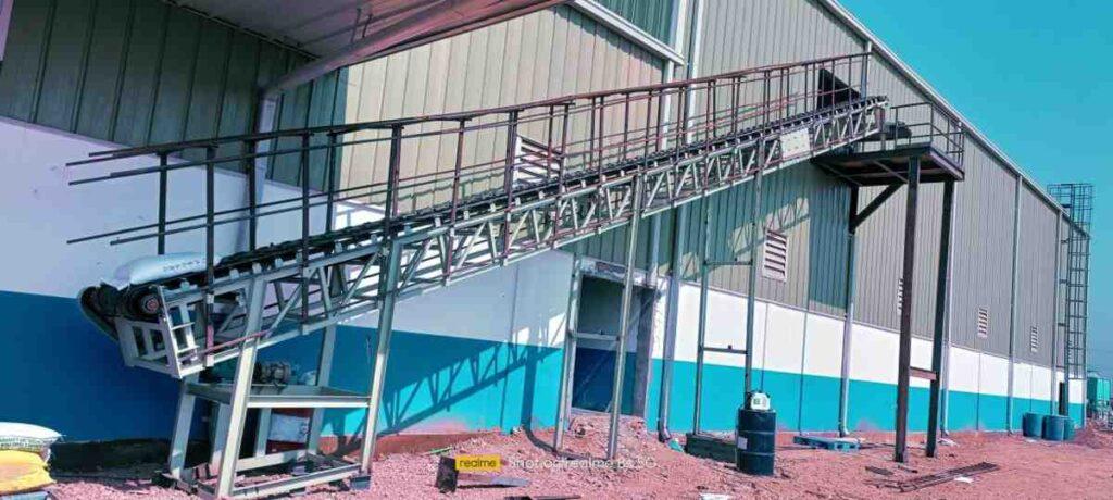 incline belt conveyor