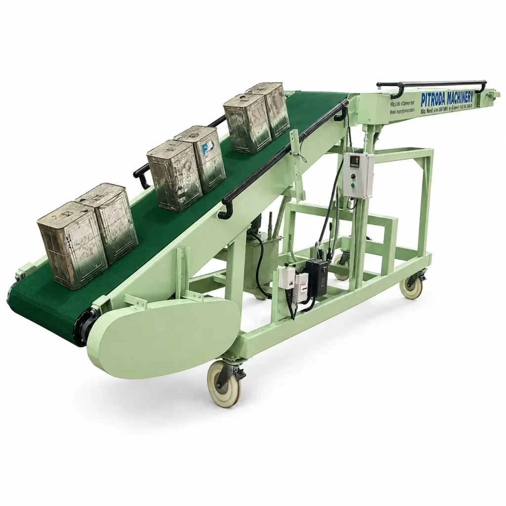 oil jar loading conveyor